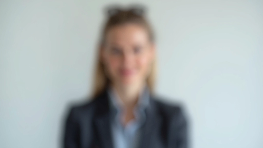 Weibliche Budgetanalystin, Portrait von Schultern aufwärts, Business-Attire, heller Hintergrund