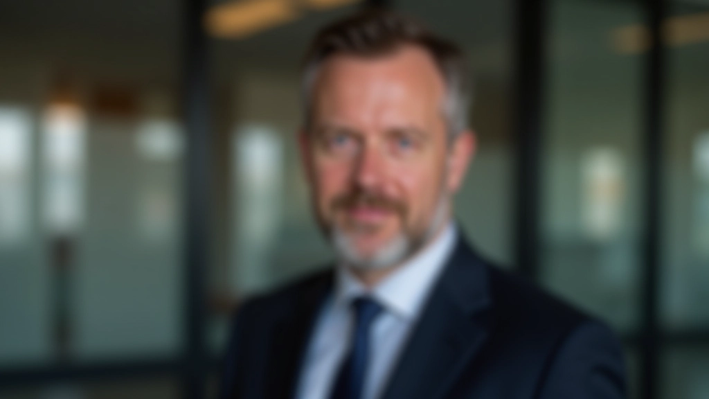 Männlicher Finanzexperte, Portrait von Schultern aufwärts, Anzug, professionelle Atmosphäre