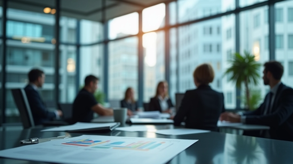 Modernes Büro mit Finanzfachleuten bei der Arbeit